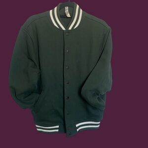 American Apparel Forest Green Varsity Jacket